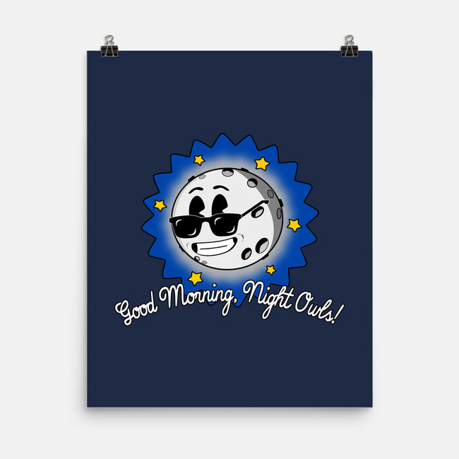 Good Morning Night Owls-None-Matte-Poster-sillyindustries