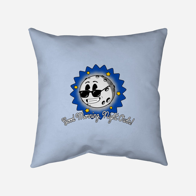 Good Morning Night Owls-None-Removable Cover w Insert-Throw Pillow-sillyindustries