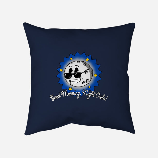 Good Morning Night Owls-None-Removable Cover w Insert-Throw Pillow-sillyindustries