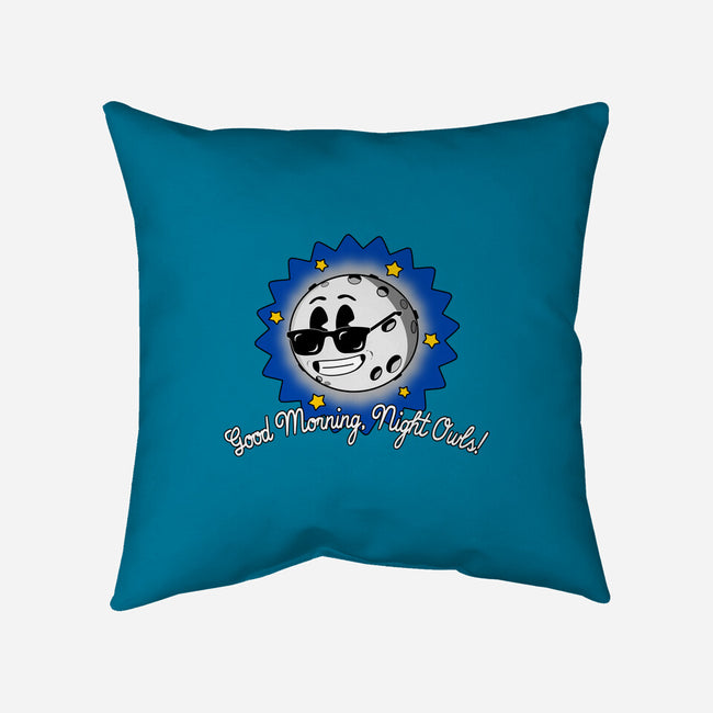 Good Morning Night Owls-None-Removable Cover w Insert-Throw Pillow-sillyindustries