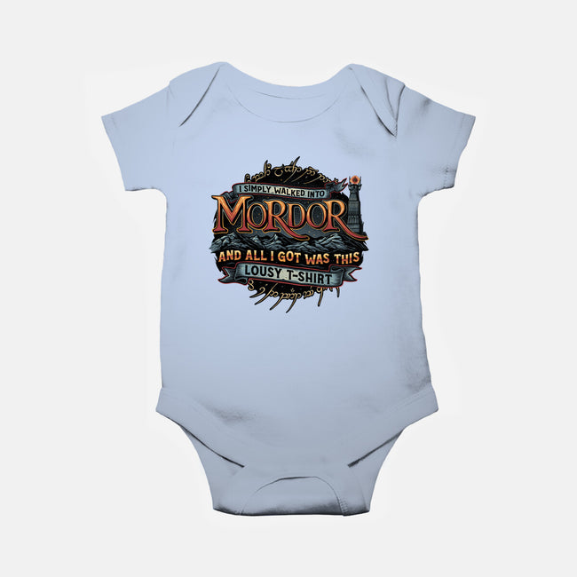 Mordor Vacation-Baby-Basic-Onesie-glitchygorilla