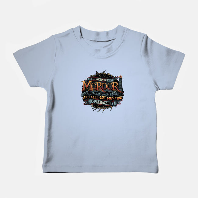 Mordor Vacation-Baby-Basic-Tee-glitchygorilla