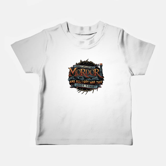 Mordor Vacation-Baby-Basic-Tee-glitchygorilla