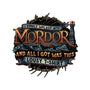 Mordor Vacation-None-Polyester-Shower Curtain-glitchygorilla