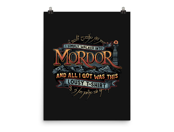 Mordor Vacation