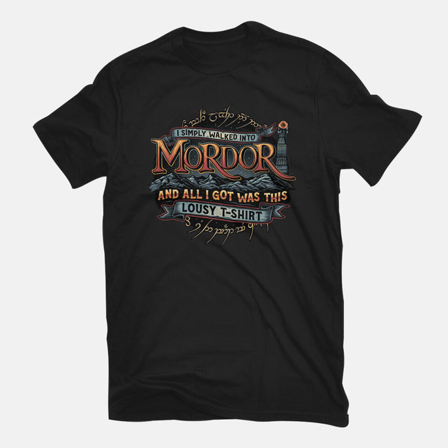 Mordor Vacation-Unisex-Basic-Tee-glitchygorilla