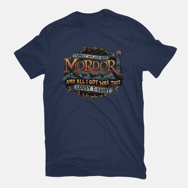 Mordor Vacation-Womens-Fitted-Tee-glitchygorilla