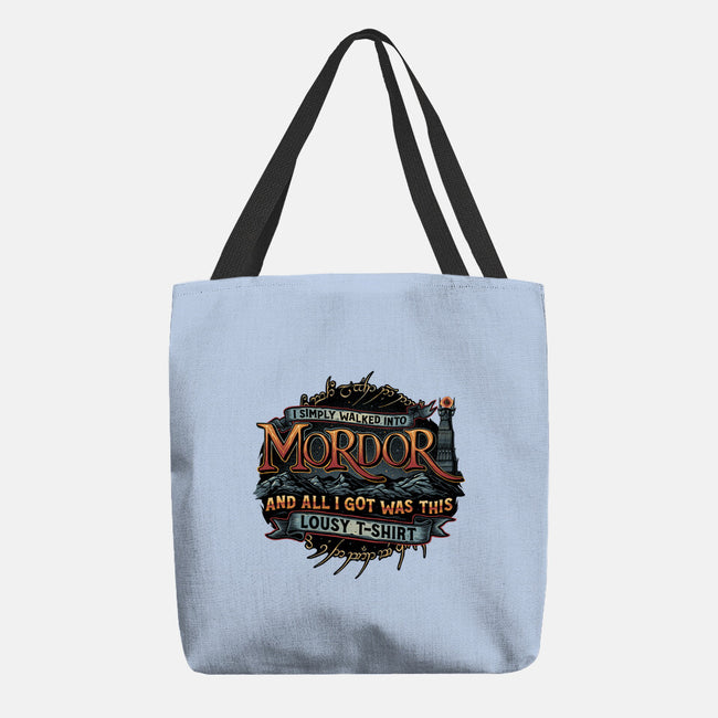 Mordor Vacation-None-Basic Tote-Bag-glitchygorilla