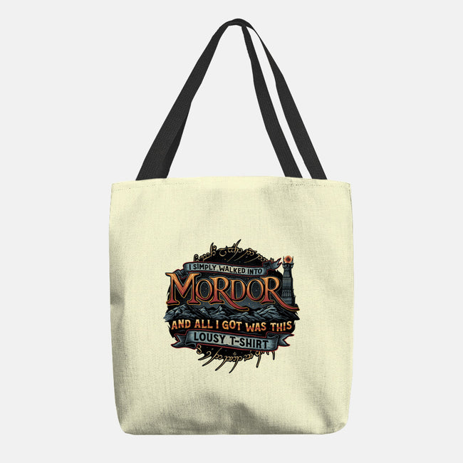 Mordor Vacation-None-Basic Tote-Bag-glitchygorilla