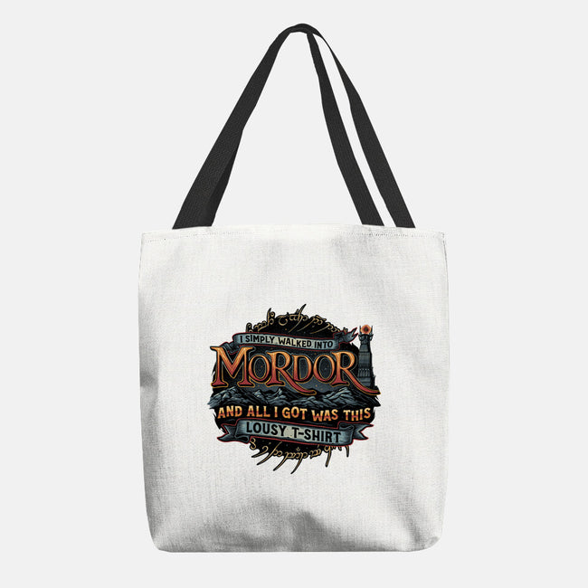 Mordor Vacation-None-Basic Tote-Bag-glitchygorilla