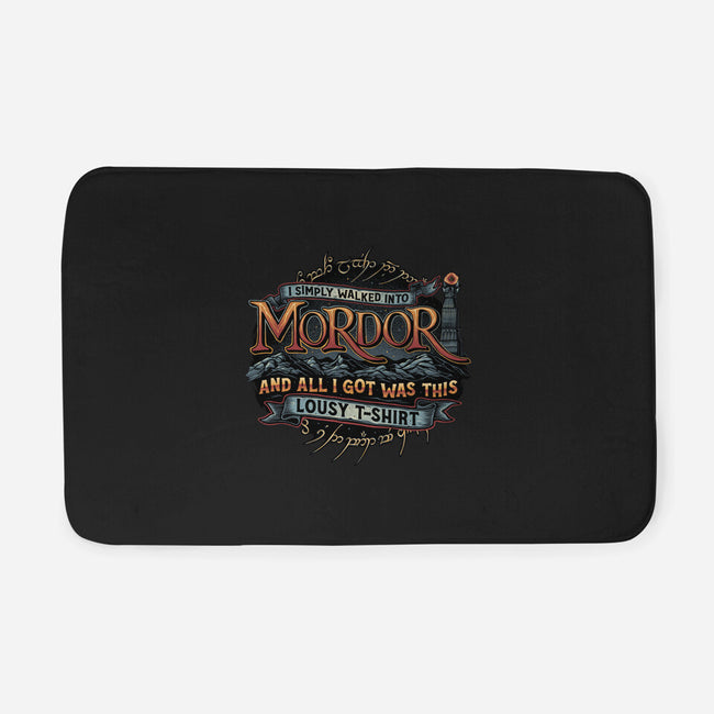 Mordor Vacation-None-Memory Foam-Bath Mat-glitchygorilla