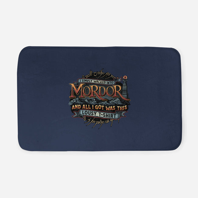 Mordor Vacation-None-Memory Foam-Bath Mat-glitchygorilla