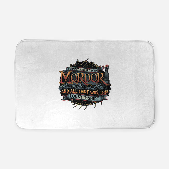 Mordor Vacation-None-Memory Foam-Bath Mat-glitchygorilla