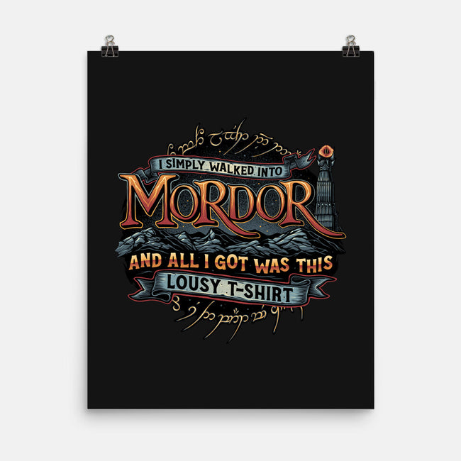 Mordor Vacation-None-Matte-Poster-glitchygorilla