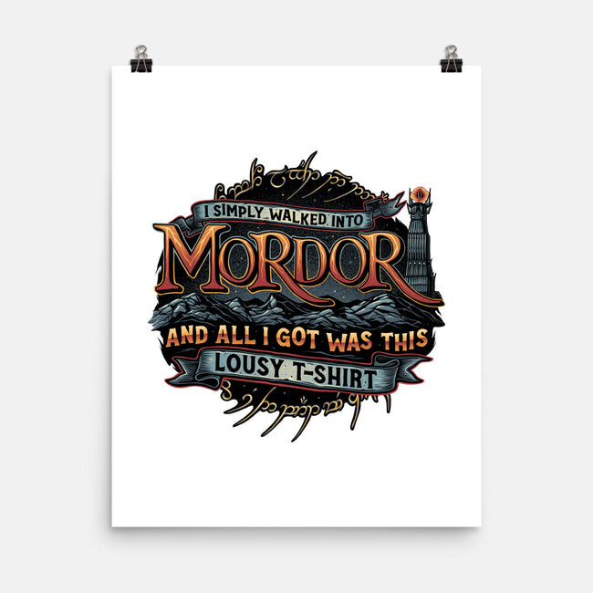 Mordor Vacation-None-Matte-Poster-glitchygorilla