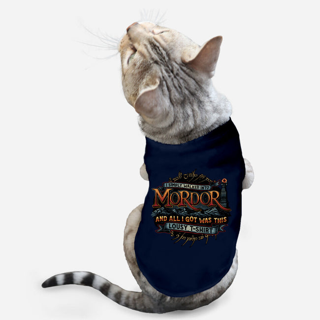 Mordor Vacation-Cat-Basic-Pet Tank-glitchygorilla