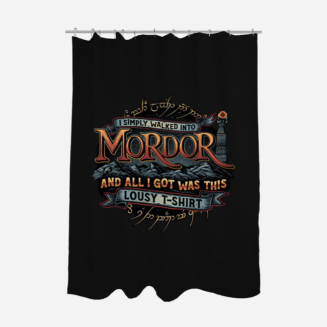 Mordor Vacation-None-Polyester-Shower Curtain-glitchygorilla