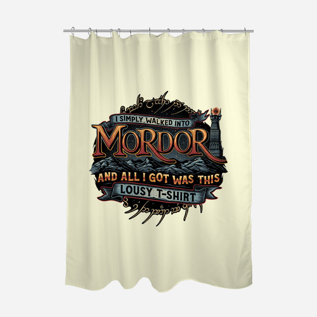 Mordor Vacation-None-Polyester-Shower Curtain-glitchygorilla