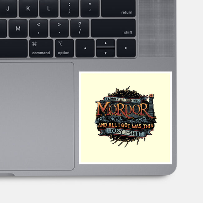 Mordor Vacation-None-Glossy-Sticker-glitchygorilla