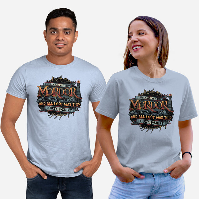 Mordor Vacation-Unisex-Basic-Tee-glitchygorilla