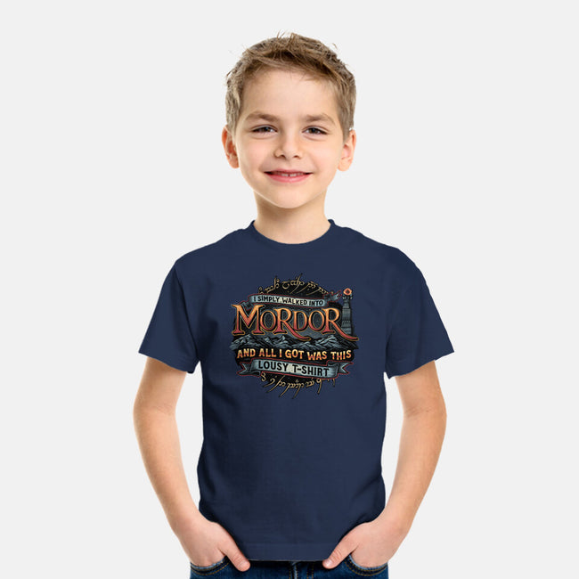 Mordor Vacation-Youth-Basic-Tee-glitchygorilla