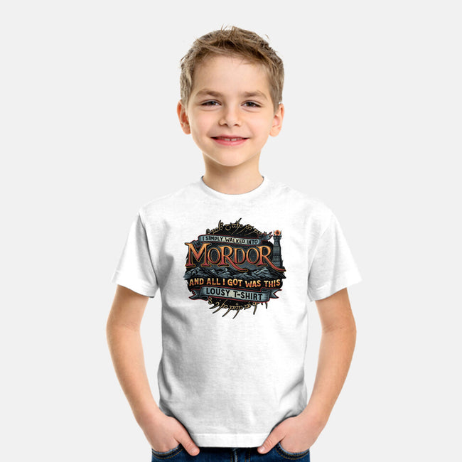 Mordor Vacation-Youth-Basic-Tee-glitchygorilla