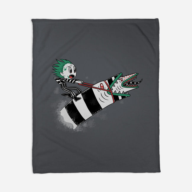 Sandworm Rider-None-Fleece-Blanket-naomori