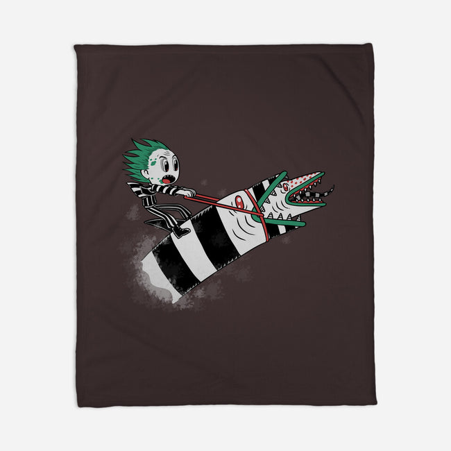 Sandworm Rider-None-Fleece-Blanket-naomori