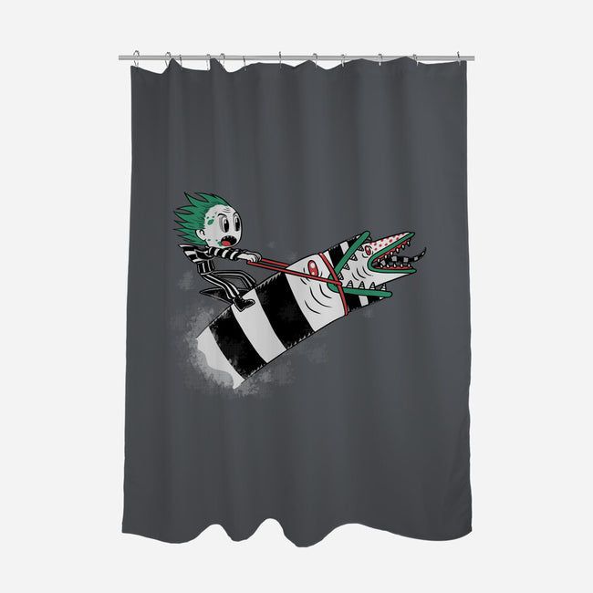 Sandworm Rider-None-Polyester-Shower Curtain-naomori