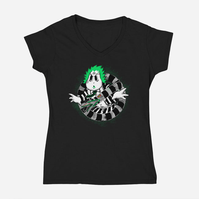 The Spooky Juice-Womens-V-Neck-Tee-naomori