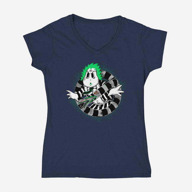 The Spooky Juice-Womens-V-Neck-Tee-naomori