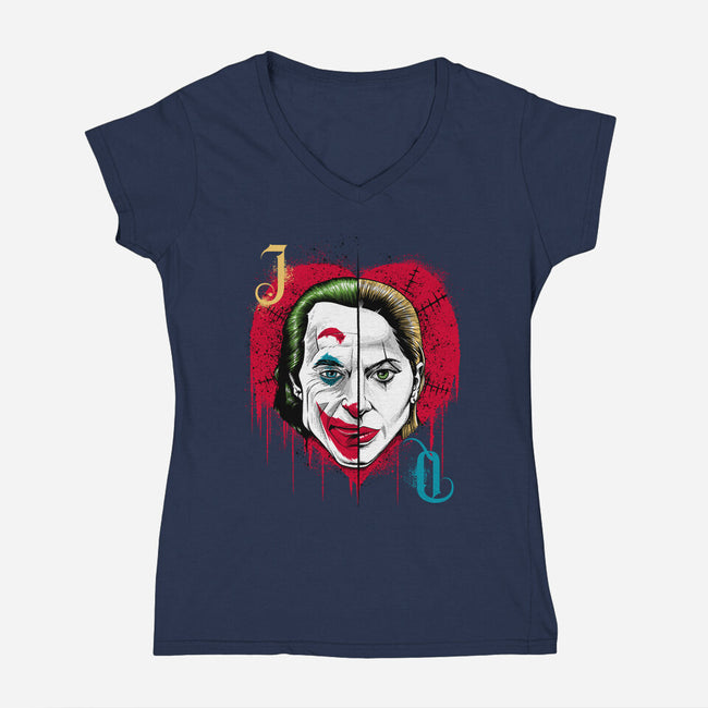 Crazy Love-Womens-V-Neck-Tee-Tronyx79