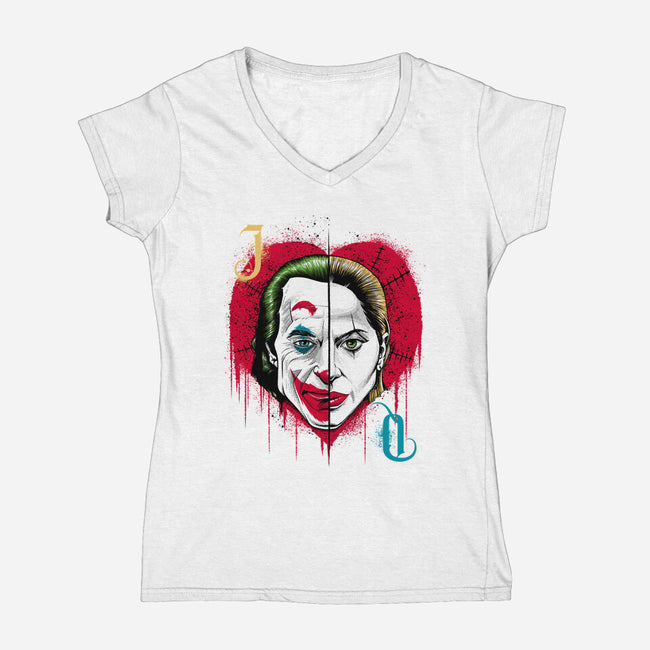 Crazy Love-Womens-V-Neck-Tee-Tronyx79