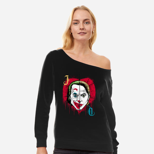 Crazy Love-Womens-Off Shoulder-Sweatshirt-Tronyx79