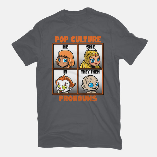 Pop Culture Pronouns-Womens-Fitted-Tee-Boggs Nicolas