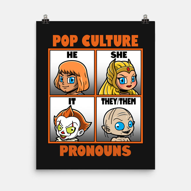 Pop Culture Pronouns-None-Matte-Poster-Boggs Nicolas