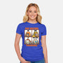 Pop Culture Pronouns-Womens-Fitted-Tee-Boggs Nicolas