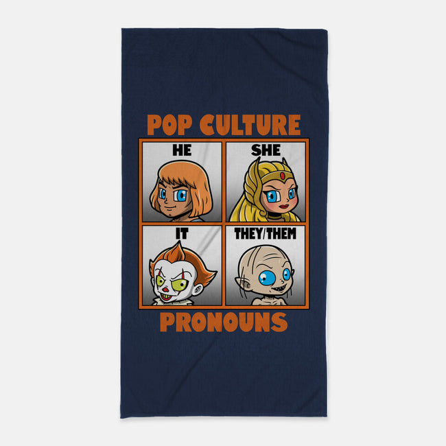 Pop Culture Pronouns-None-Beach-Towel-Boggs Nicolas