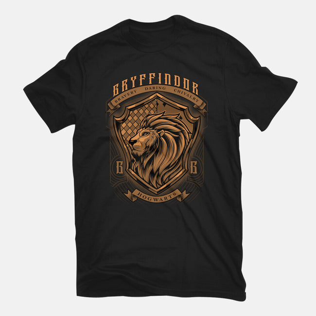 Orange Lion Emblem-Unisex-Basic-Tee-Astrobot Invention