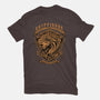 Orange Lion Emblem-Womens-Basic-Tee-Astrobot Invention