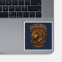 Orange Lion Emblem-None-Glossy-Sticker-Astrobot Invention