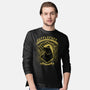 Yellow Badger Emblem-Mens-Long Sleeved-Tee-Astrobot Invention