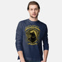 Yellow Badger Emblem-Mens-Long Sleeved-Tee-Astrobot Invention