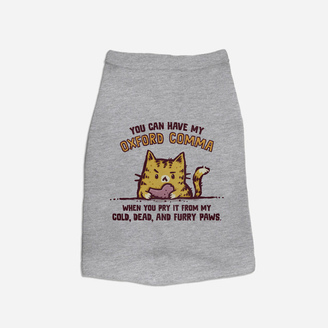 I Will Keep My Oxford Comma-Cat-Basic-Pet Tank-kg07