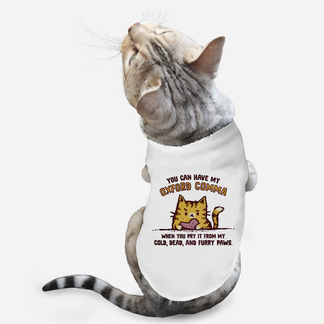 I Will Keep My Oxford Comma-Cat-Basic-Pet Tank-kg07