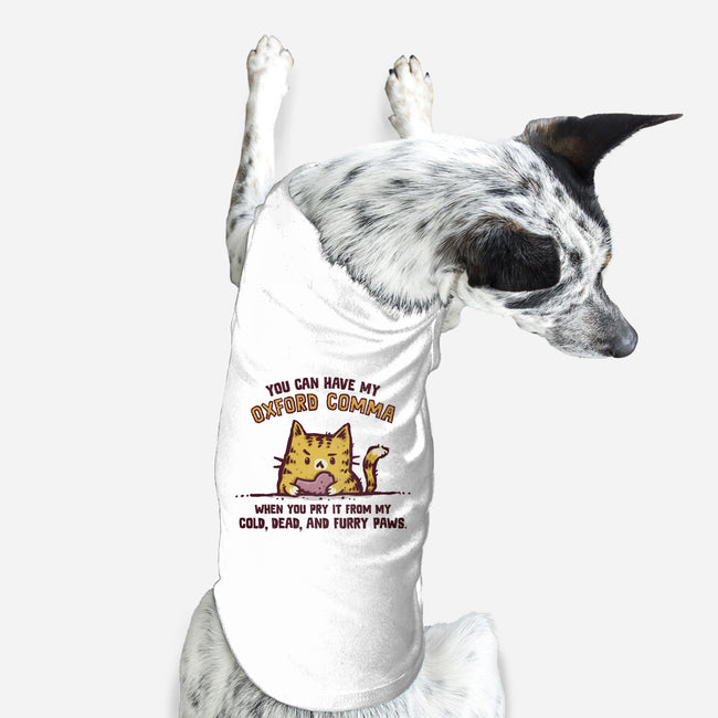 I Will Keep My Oxford Comma-Dog-Basic-Pet Tank-kg07