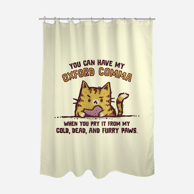 I Will Keep My Oxford Comma-None-Polyester-Shower Curtain-kg07