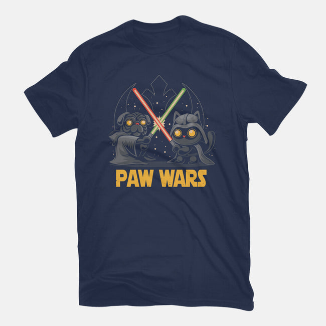 Paw Wars-Womens-Fitted-Tee-erion_designs