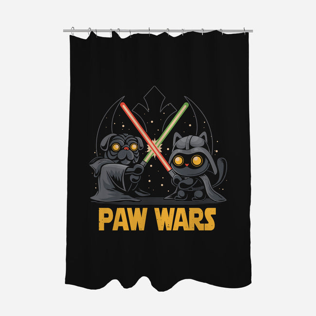 Paw Wars-None-Polyester-Shower Curtain-erion_designs