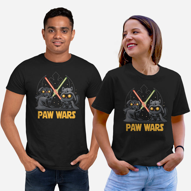 Paw Wars-Unisex-Basic-Tee-erion_designs